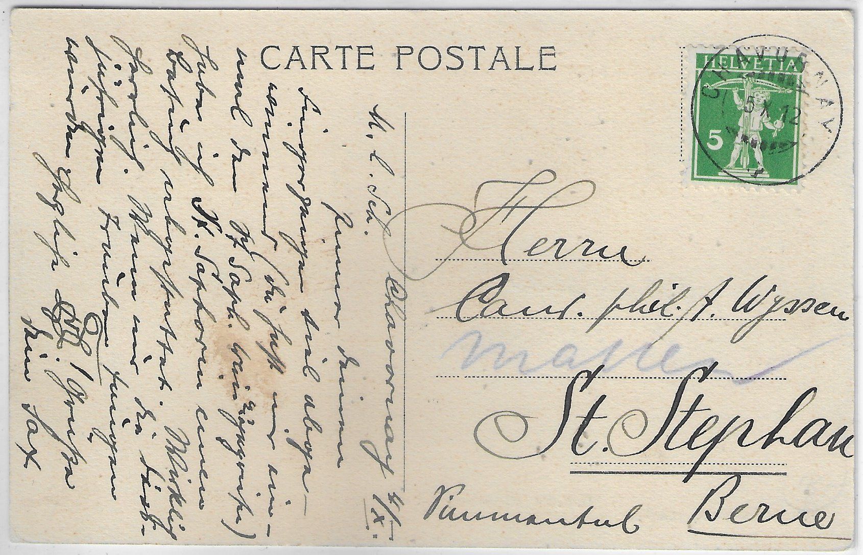 Cartoline postali: Chavornay - Interieur du village – Usato da Ettingen venduto da Kartenplanet 1
