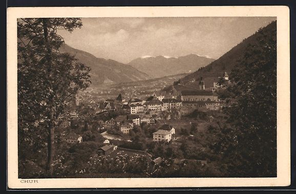 Cartoline postali: AK Chur, Vue Generale – Usato da Berlin venduto da bartko-reher
