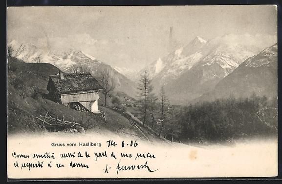 Cartes postales: AK Hasliberg, Haus mit Bergpanorama – D'occasion à Berlin par bartko-reher