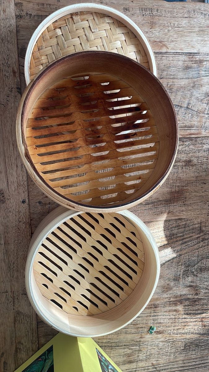 Küchengeräte: Bambus Dampfgarer, 24cm, 3-teilig – Gebraucht aus Zürich von ape_gb8z 1