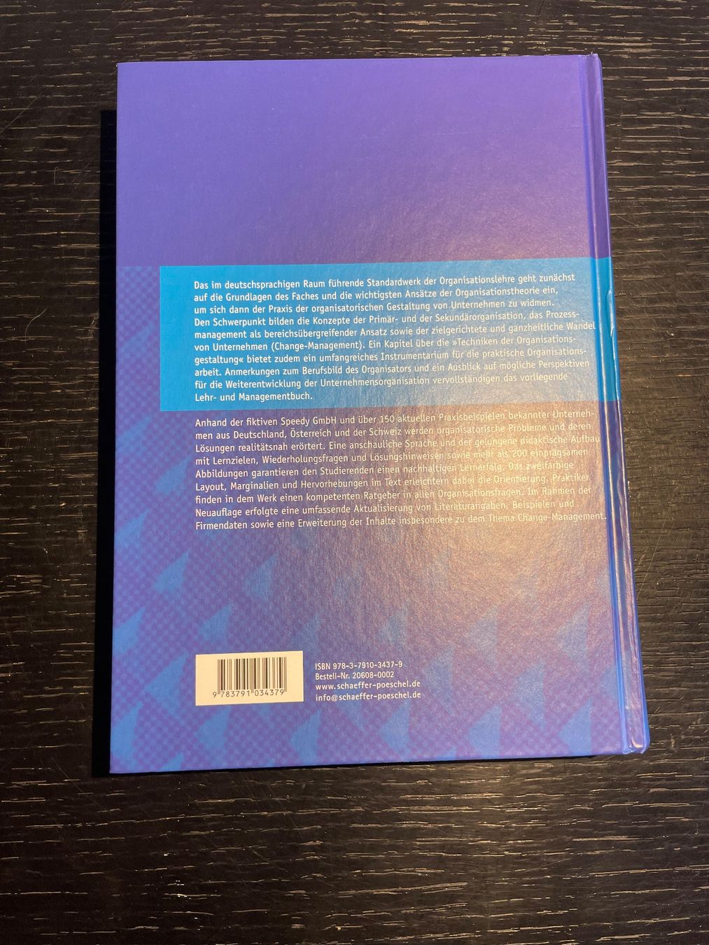 Libri: Buch Organisation – Usato da Aeschlen ob Gunten venduto da Floh028 1