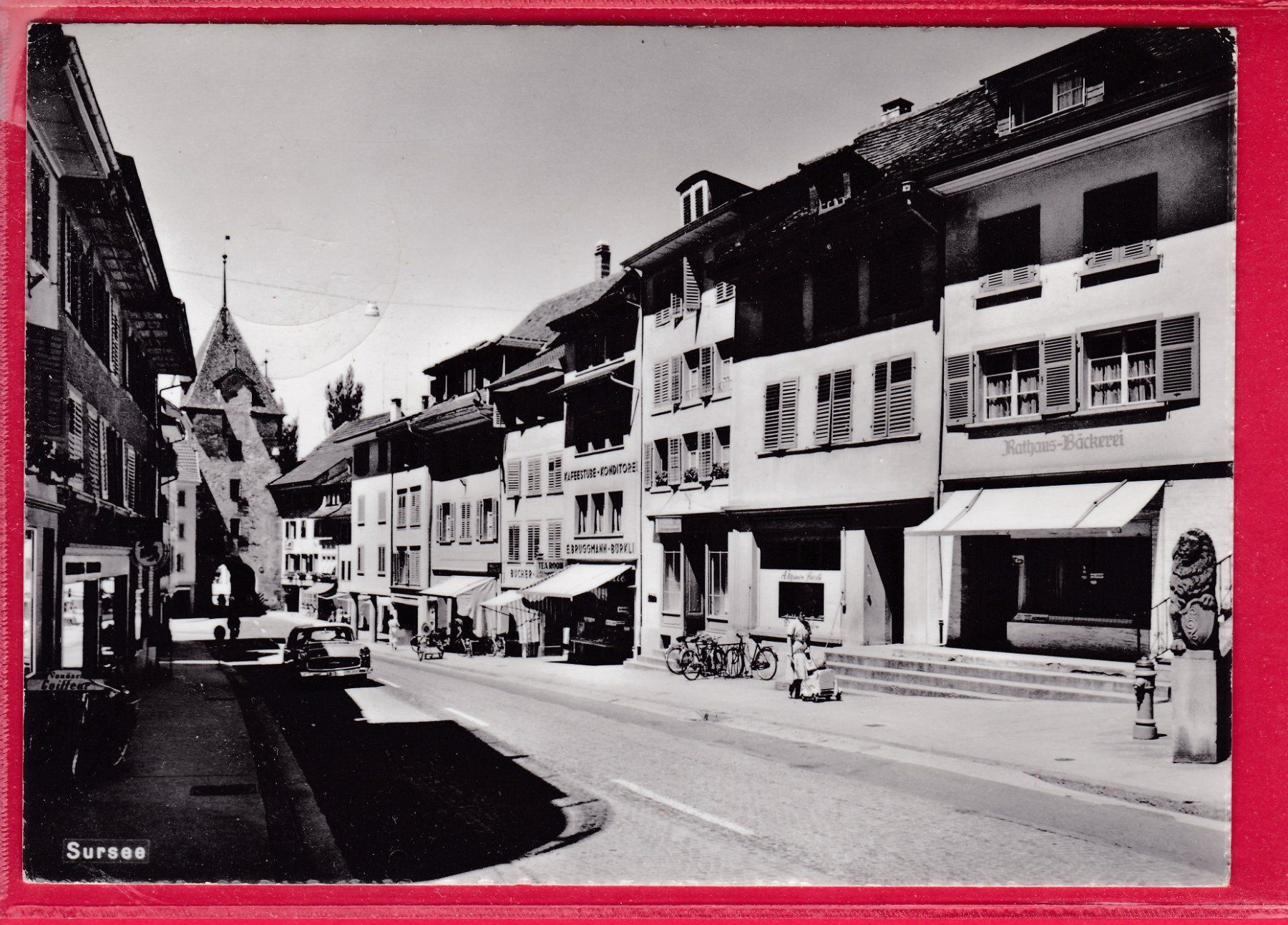 Ansichtskarten: SURSEE, 24.8.1961 – Gebraucht aus Oberrieden von Gebirgsstelze
