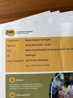 NOS 2026, 5x Sitzplätze 1 Reihe am Brunnen