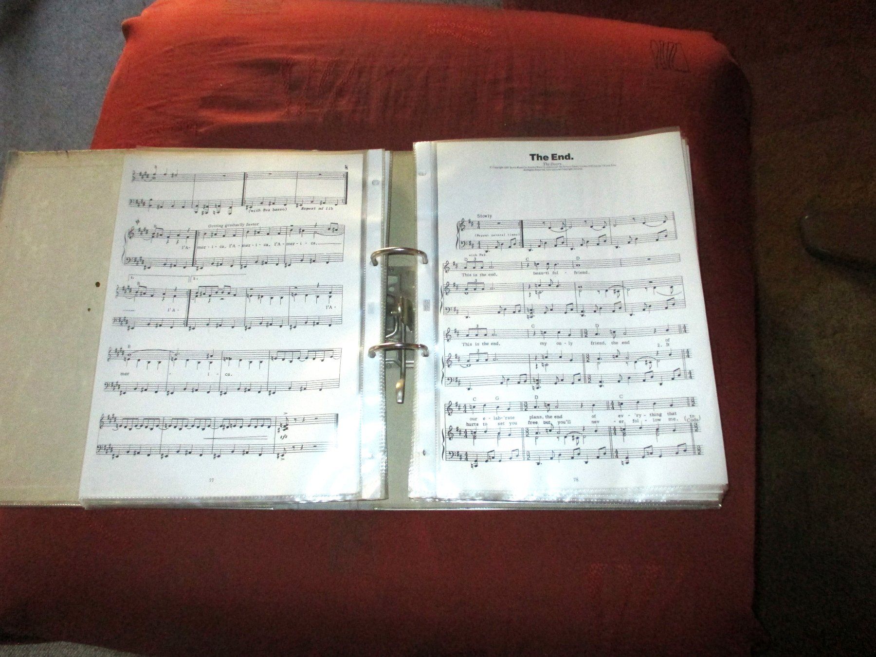 Bücher: The Doors Notenblätter, Ordner – Gebraucht aus Flims - Dorf von Stagediver 3
