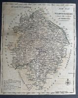 John Lodge: A New Map of Warwickshire ca. 1795