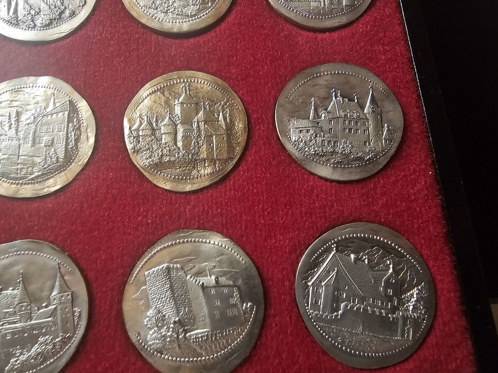 Medaillen: Ab1fr!!☆24 Schweizer Schloss serie☆SILBER☆ – Neu und originalverpackt aus la neuveville von houeka 7