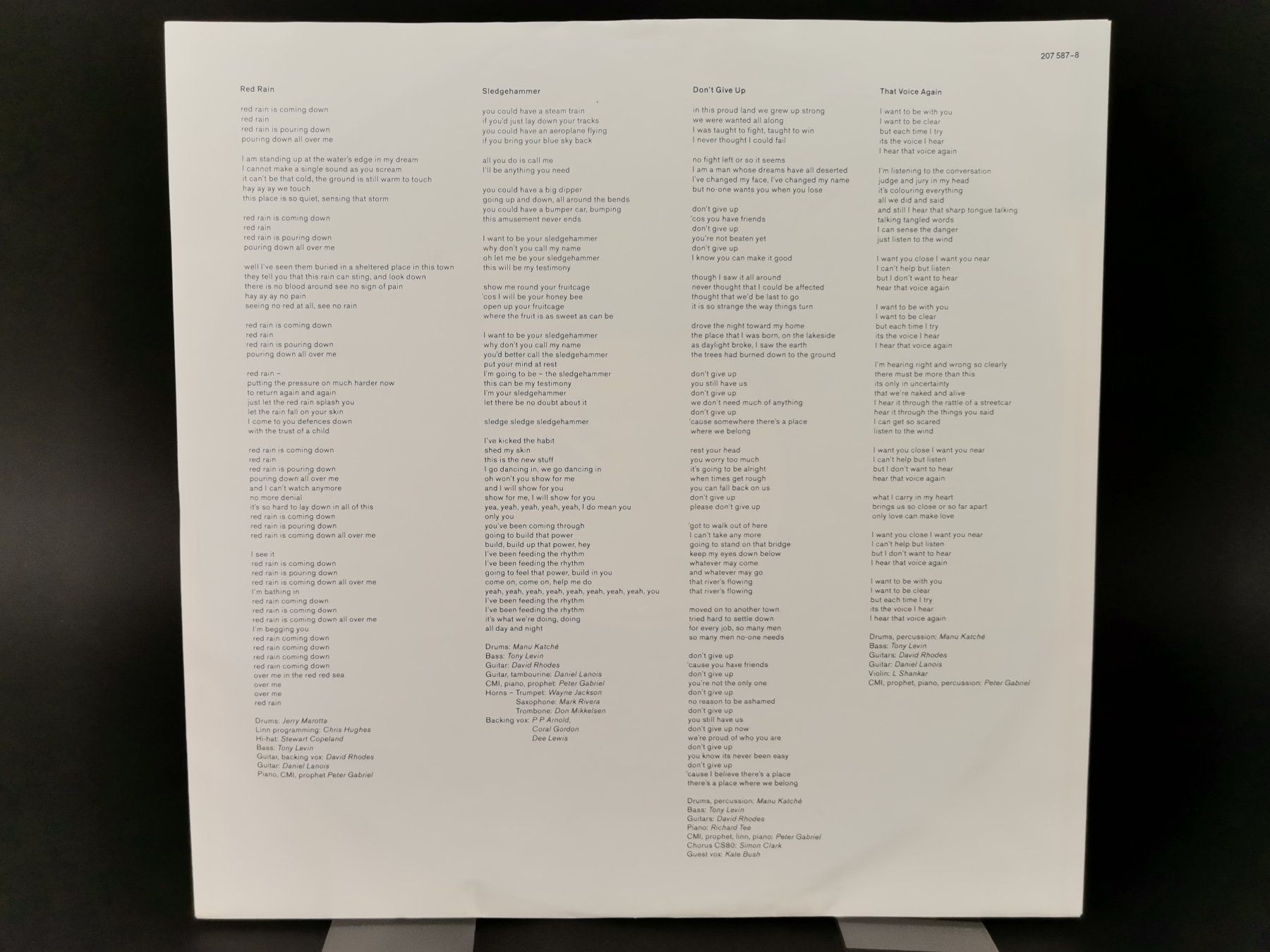 Dischi in vinile: PETER GABRIEL Album "So" Schallplatte Vinyl – Usato da Schaffhausen venduto da Restwert_SH 5