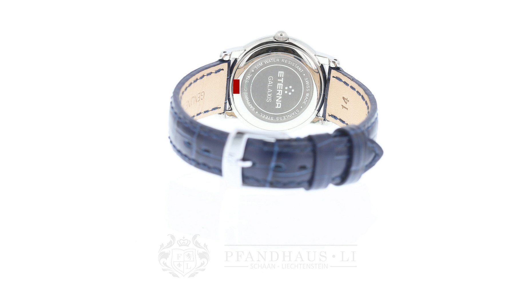 Eterna Orologi: ETERNA LADY GALAXIS DAMENUHR BLAU NEU – Nuovo e nell'imballaggio originale da Schaan venduto da Pfandhaus-LI 5