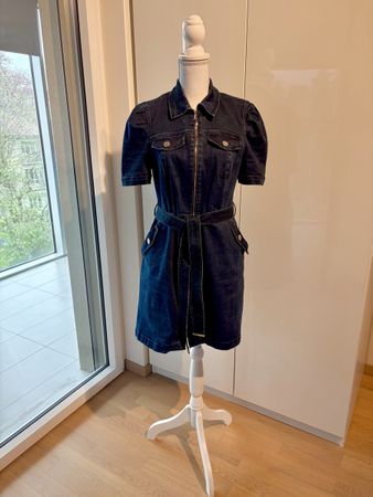 Morgan Denim Dress, size 42, stretch with belt