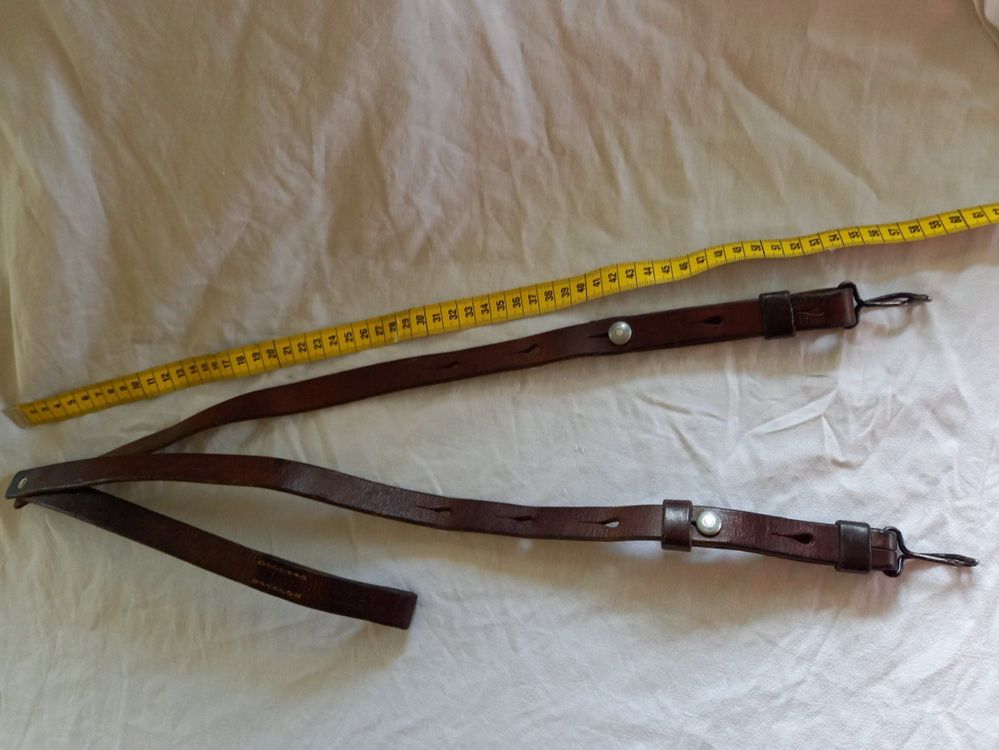Healifty Lot de 2 Sangles D'Éperons en Cuir Véritable Marron Foncé