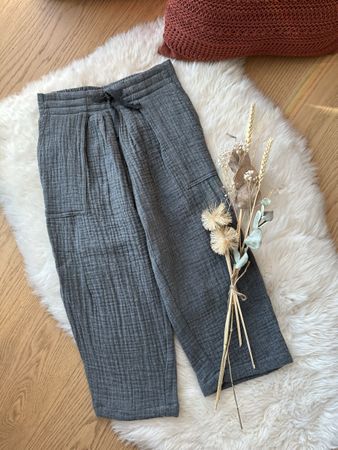 ZARA Graue Musselin-Hose Gr. 116 *NEU mit Etikett 