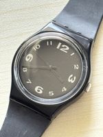 Swatch Uhr schwarz mit Zifferblatt 