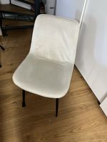 Esszimmerstuhl creme Gestell schwarz neuwertig