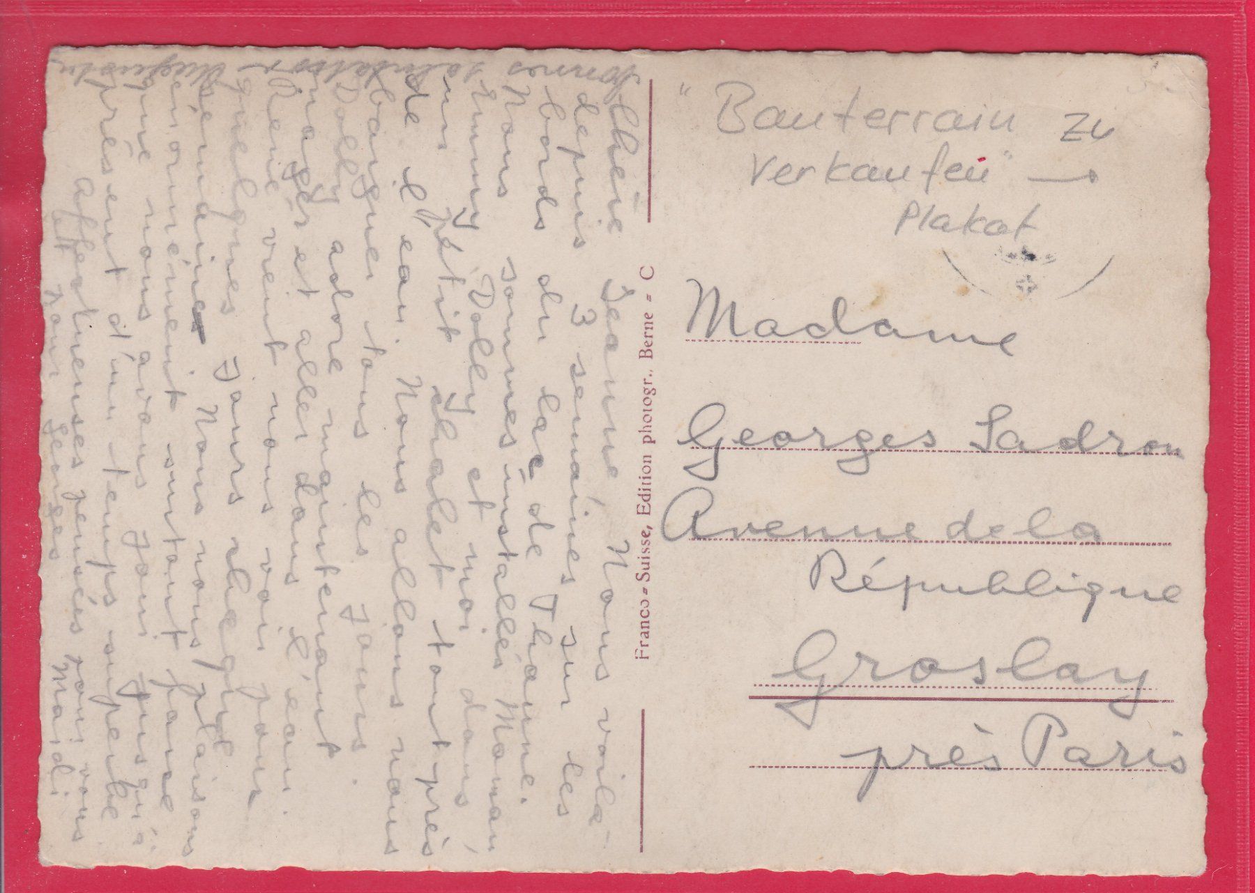 Cartoline postali: EINIGEN AM THUNERSEE, – Usato da Oberrieden venduto da Gebirgsstelze 1