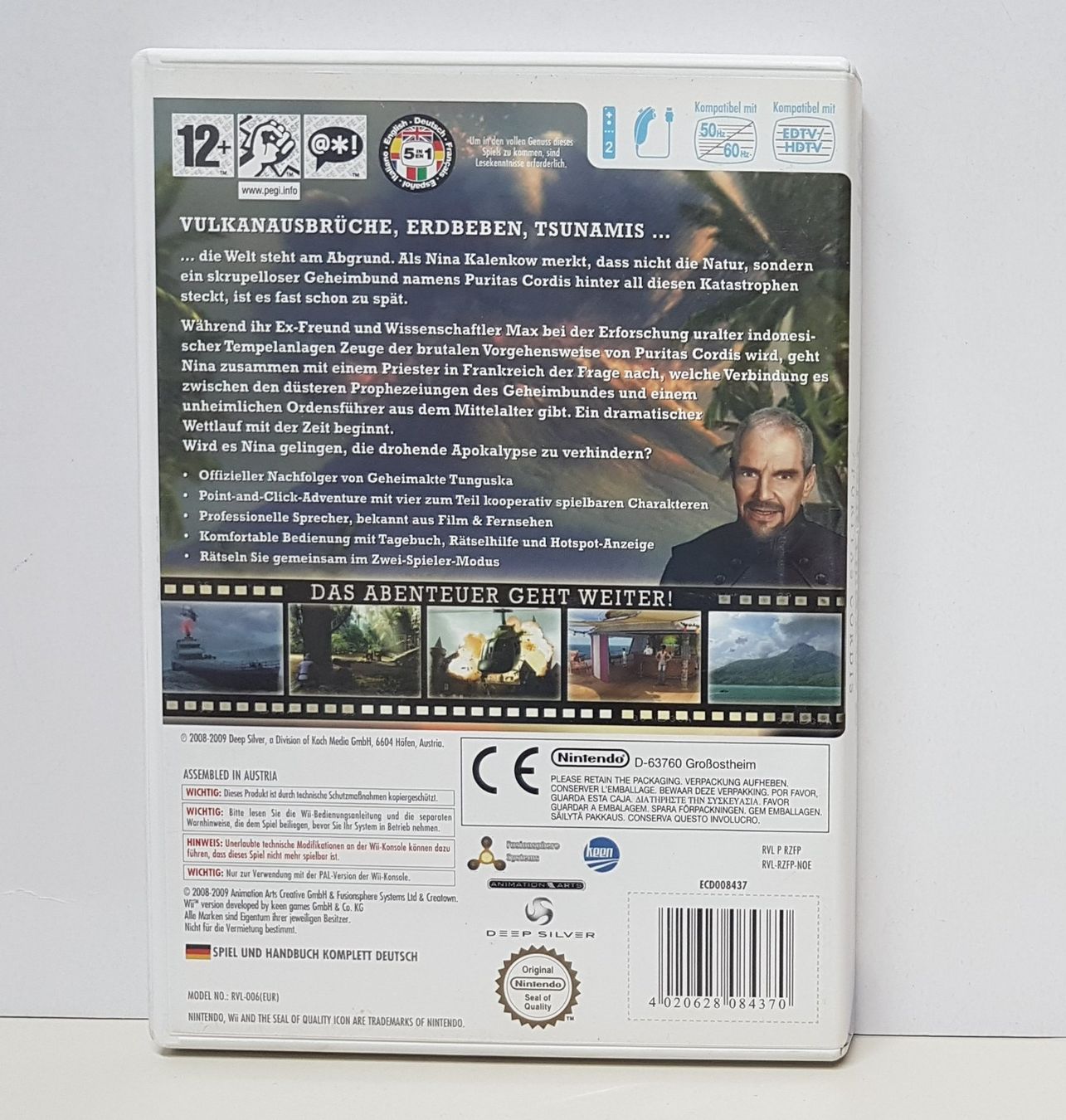 Nintendo Spiele: Geheimakte 2 Puritas Cordis die Welt steht am Abgrund Wii – Gebraucht aus Schüpfheim von Games_Spielkonsolen 3