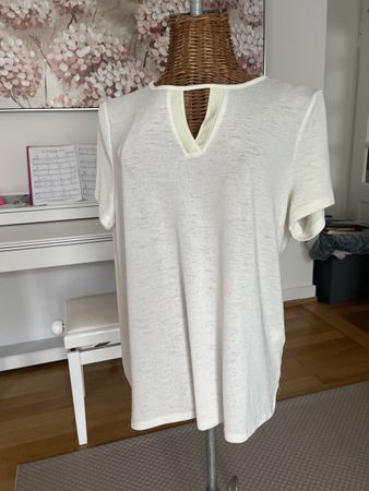 T-Shirt in Ecru von Defacto Woman, L