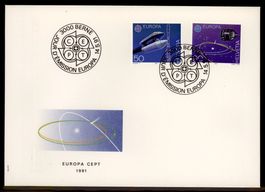 1991, FDC, Europa (Nr. 812–813)