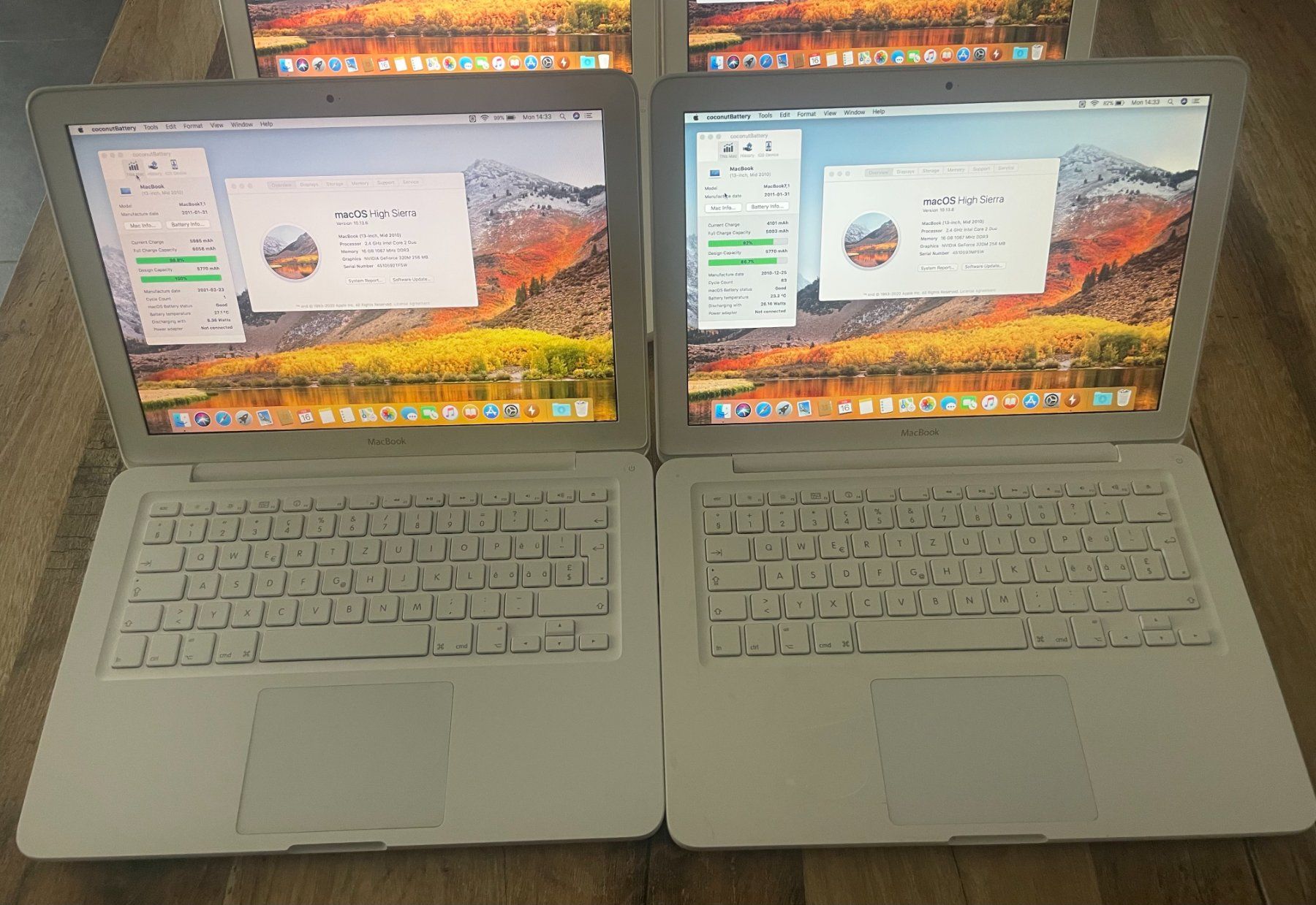 Apple Notebook: Lot 4x Macbook 2010 White – Usato da Dornach venduto da Garocle 1