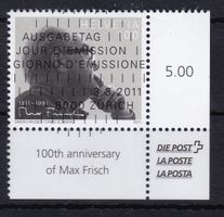 2011, 100. GEBURTSTAG MAX FRISCH, ET-VOLLSTEMPEL