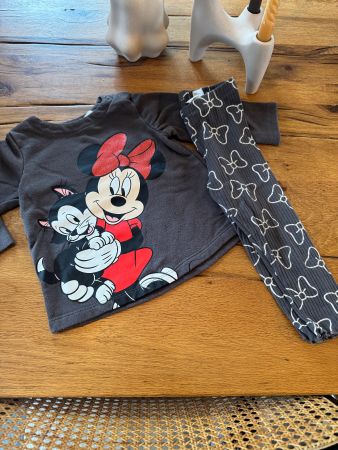 H&M X MINNIE DISNEY 🐭 ❤️ Leggings côtelé & pull 86