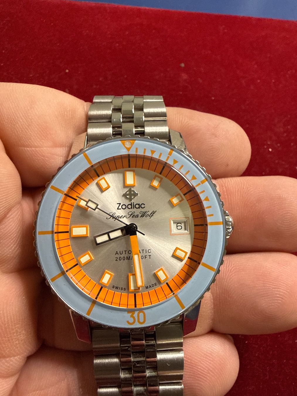 Zodiac Orologi: Zodiac Super Sea Wolf Automatic 40 mm Nos – Difettoso da Pfeffingen venduto da Allhandelklgwatches