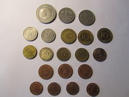 Lot Münzen Deutschland D-Mark, total 20 Stk., mehr als 8 DM
