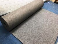 Neuer Nadelfilzteppich grau 2x30m