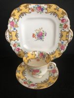 Aynsley Antik RAR Tasse Unterteller Kuchenteller (Von 19254