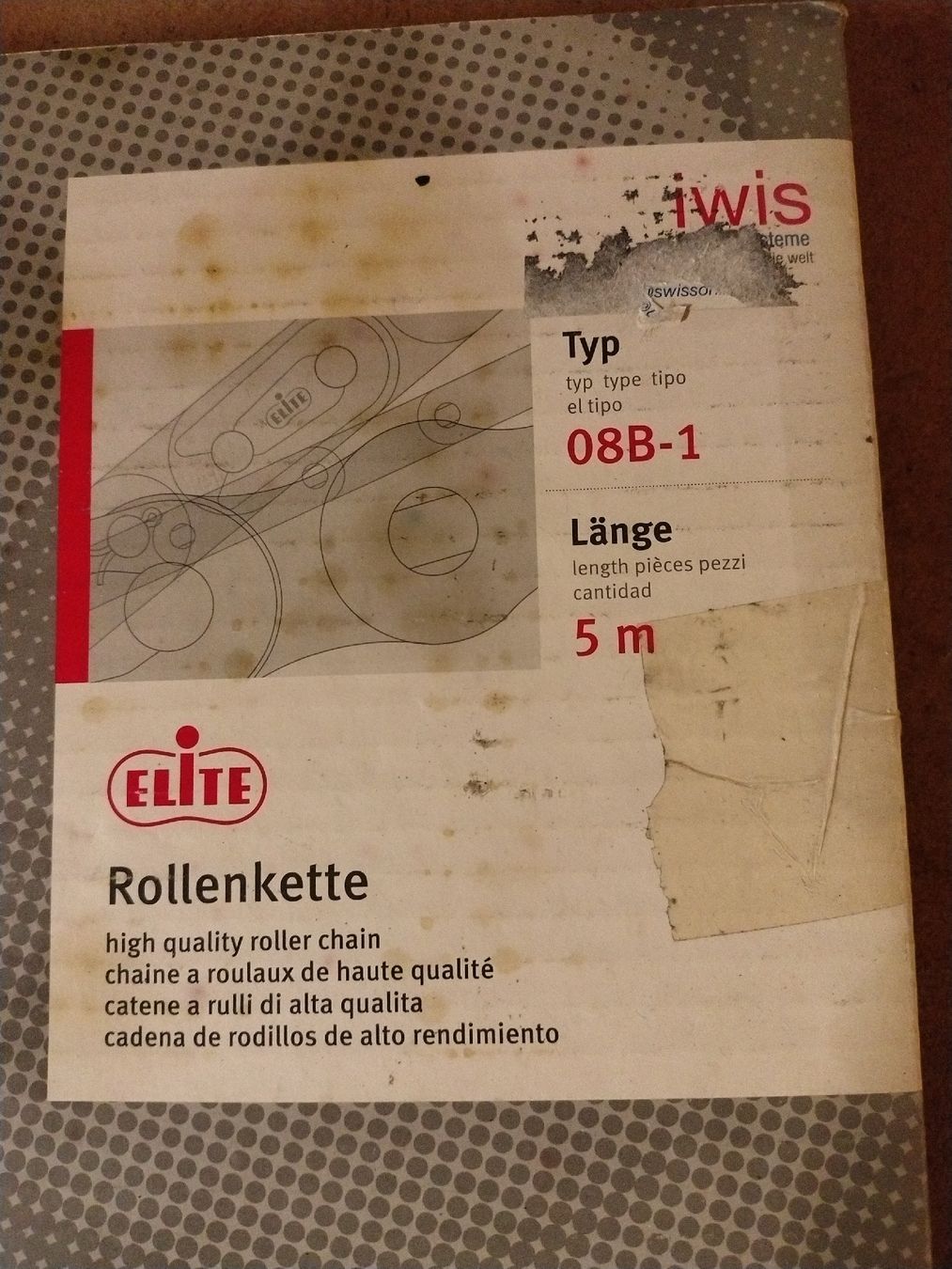 Tutti gli attrezzi: Rolle Kette Typ: 08B-1 – Nuovo e nell'imballaggio originale da Brüttisellen venduto da Grorbas