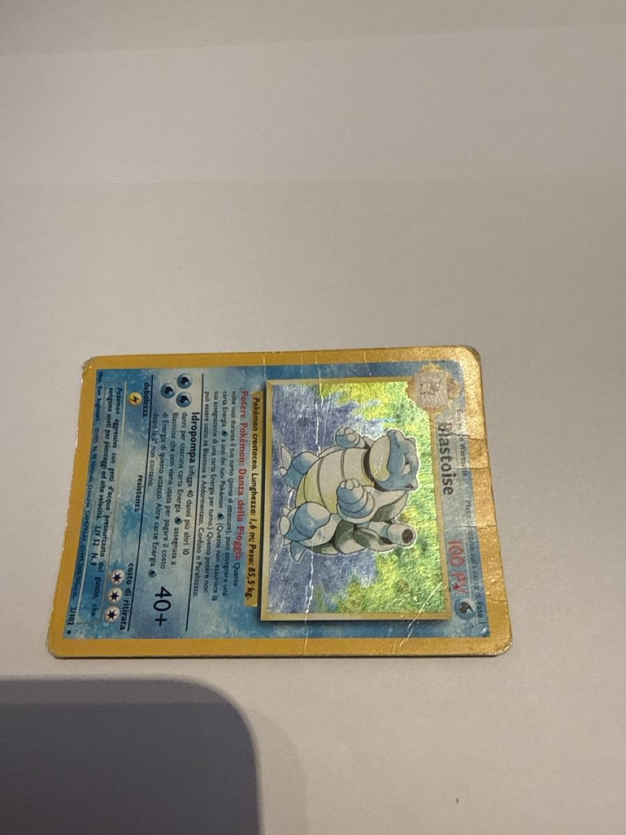 Pokémon Carte collezionabili: Pokemon Card italian Blastoise 2/102 Holo Base Set – Usato da Lugano venduto da ktm_7jr7 1