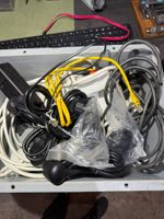 Konvolut Stromkabel und Netzwerkkabel diverse Längen