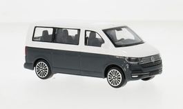 VW T6.1 Bus Multivan 2019-2025 weiss / dunkelblau met.  1:43