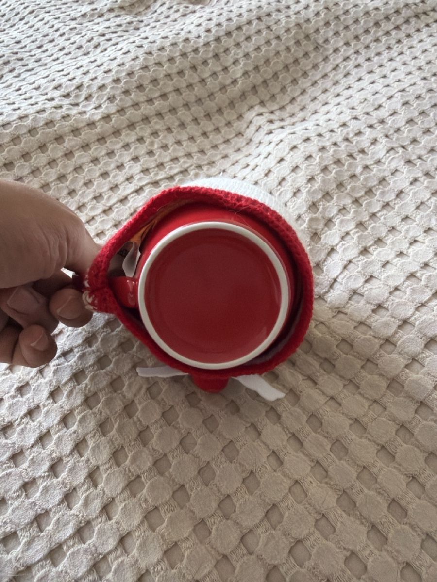 Tasses: Becher mit Weihnachtsmann- Strickhülle  – D'occasion à Endingen par BuffyCreamy 3