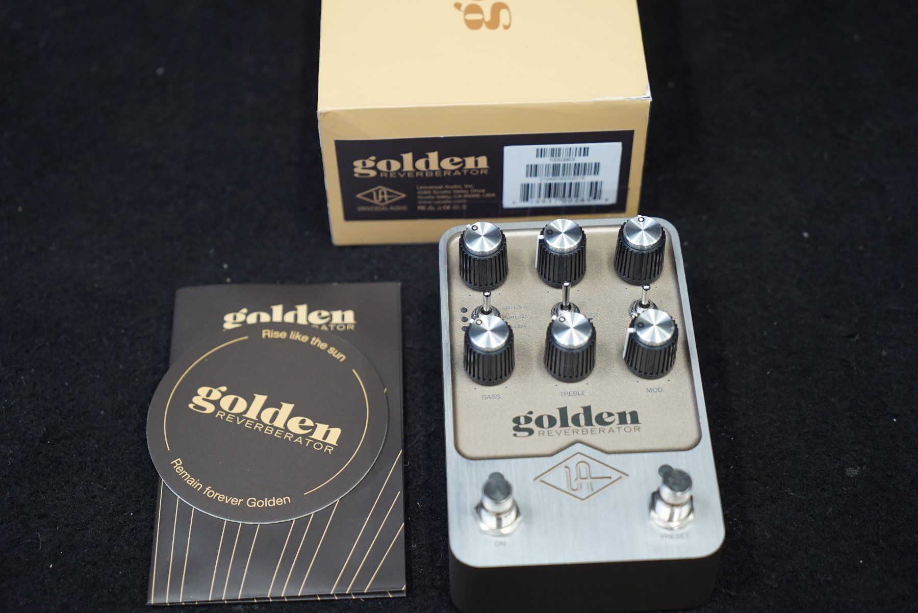 Universal Audio Musikinstrumente: Universal Audio Golden Reverberator Pedal – Gebraucht aus Ortschwaben von Musictrade