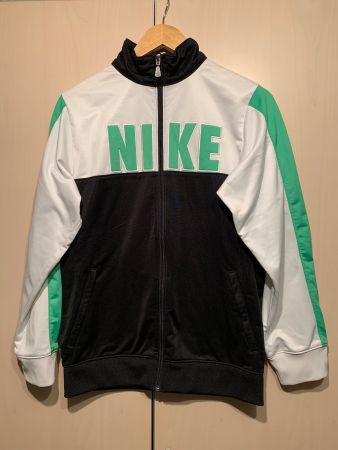 Nike Trainingsjacke, schwarz/weiss/grün, Gr. 158-170