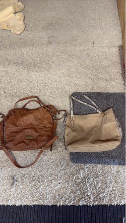 Braune+Beige Frauenhandtasche gebraucht