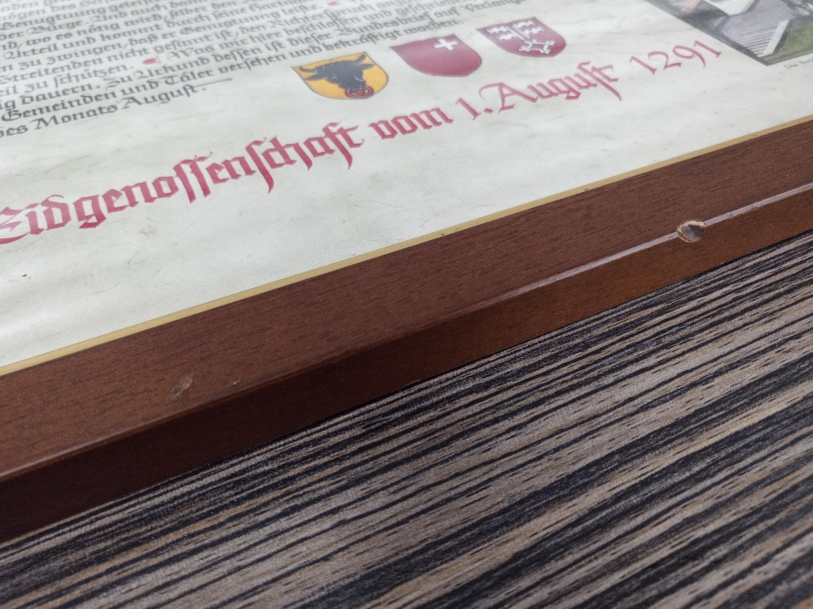 Foto & Immagini: Der älteste Bundesbrief gerahmt – Usato da Reiden venduto da Zofi-Brocki 6