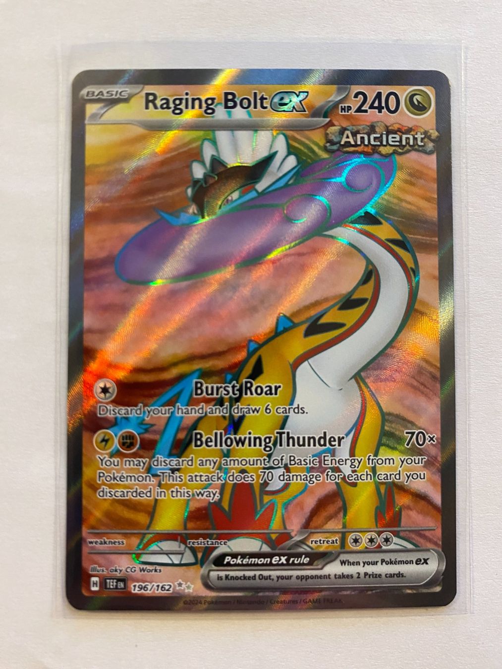 Pokémon Carte collezionabili: Pokemon Raging Bolt EX 196/162 Temporal Forces EN – Nuovo (secondo la descrizione) da Weingarten-Kalthäusern venduto da McGmavlo