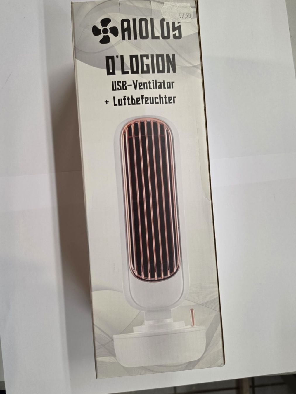 Ventilatori: USB-Ventilator und Luftbefeuchter, neu, Farbe weiss – Nuovo e nell'imballaggio originale da Rheinfelden venduto da s-KONNEKT