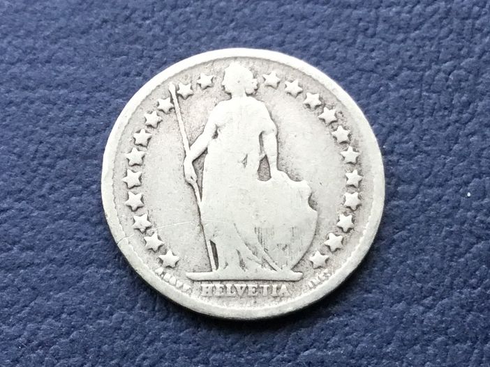 Tutti le monete: 50 Rappen 1901 Selten – Usato da St. Margrethen SG venduto da alfapeugeot10 2