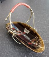 Mid Century Henkelschale, Keramik, Carstens, 50/60er Jahre