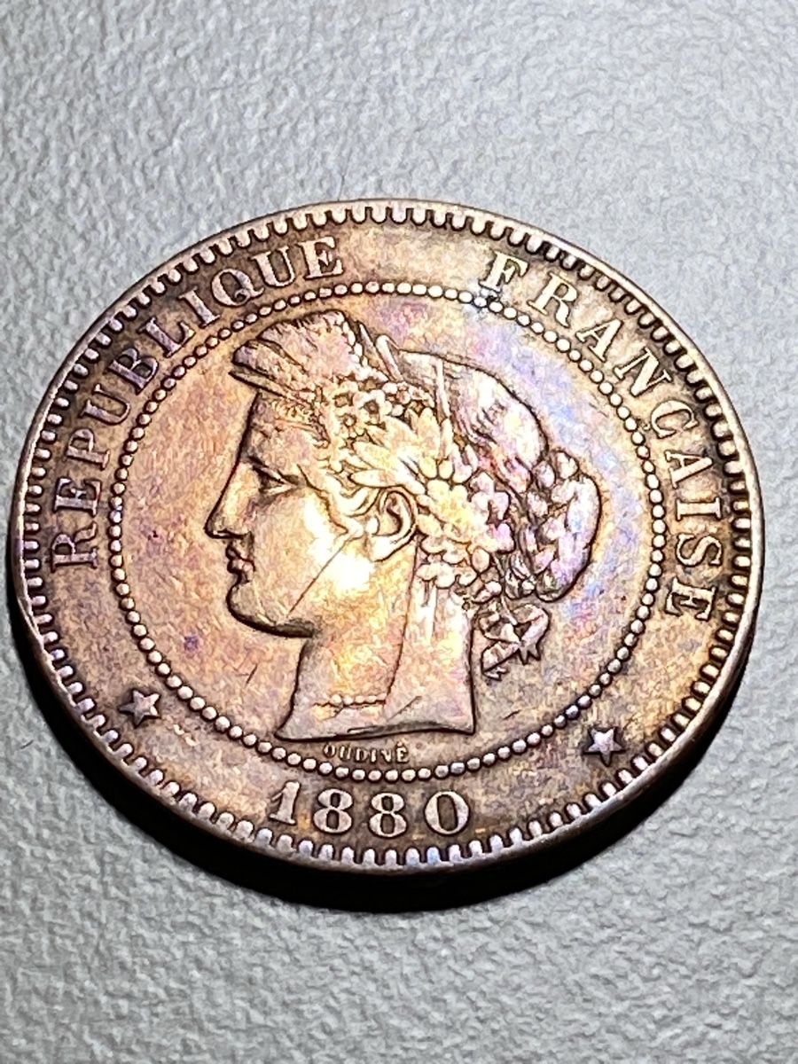 Tutti le monete: France - 10 centimes Cérès - 1880  – Usato da Payerne venduto da Mike1682 1