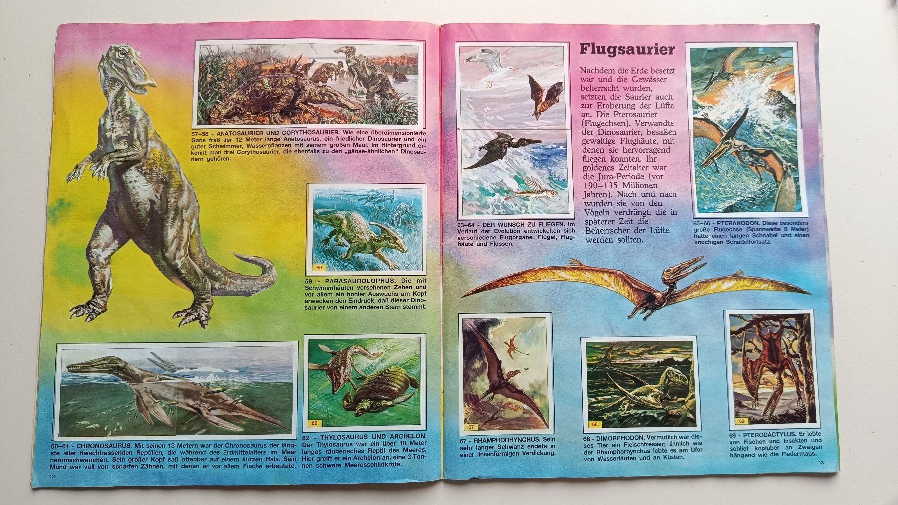 Panini Album: Panini - Tiere Der Urzeit - 1992 - Komplett – Usato da Safenwil venduto da mongge36 2
