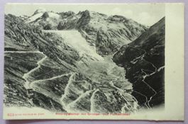Rhonegletscher mit Grimsel- und Fukastrasse