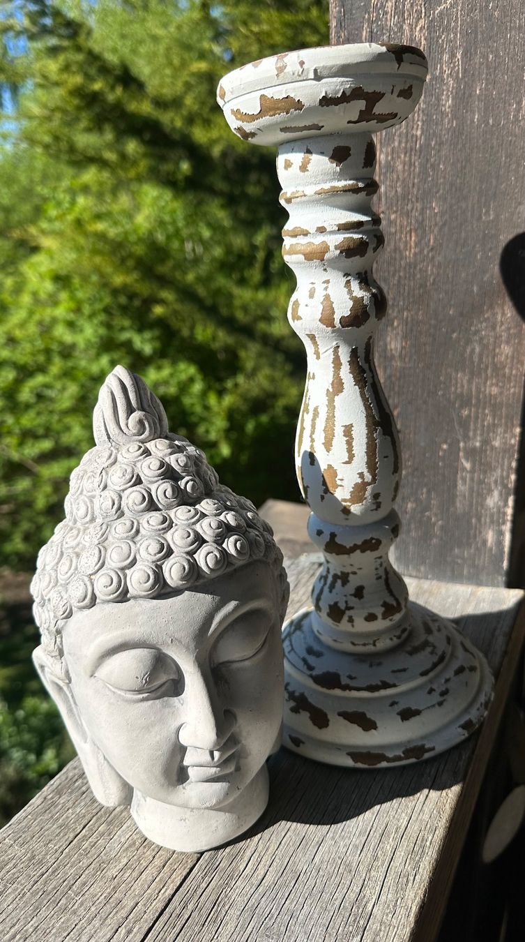 Kerzenständer: Buddha-Kopf und Kerzenständer – Gebraucht aus Muri AG von Shoshana5 1