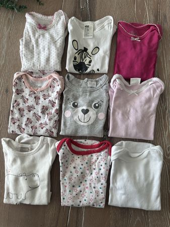 9 Lang-Bodies für Girls Grösse 74  Herbst 🌺🌸💐👧