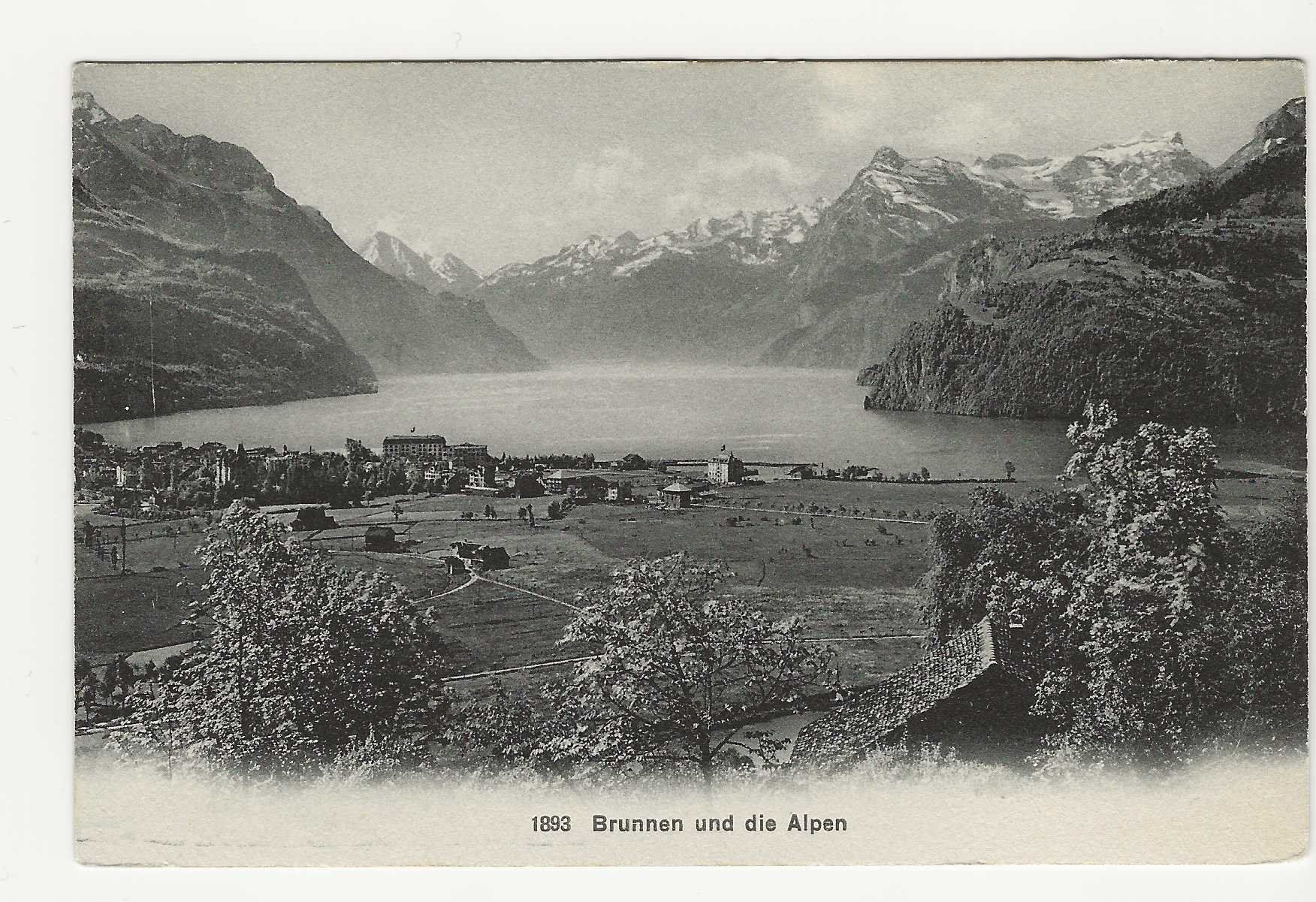 Cartoline postali: BRUNNEN UND DIE ALPEN – Usato da Küttigen venduto da rolypo