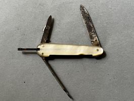 Altes C. Frey Luzern Perlmutt Sackmesser 62 mm - selten