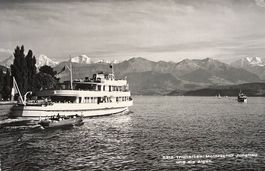 THUNERSEE Motorschiff Jungfrau und die Alpen