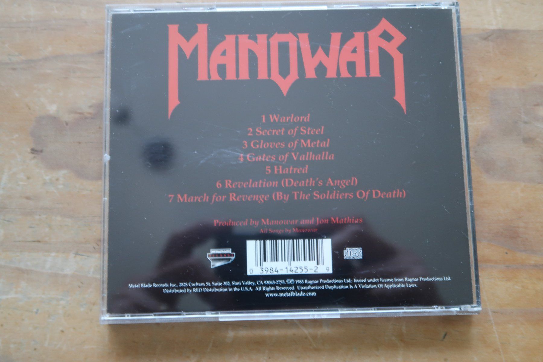 CD: MANOWAR - INTO GLORY RIDE - CD – Usato da Basel venduto da Patiscat 1